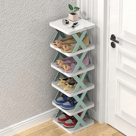 SpaceSaver 6-Layer Shoe Rack – Multi-Tier Organizer with DIY Assembly