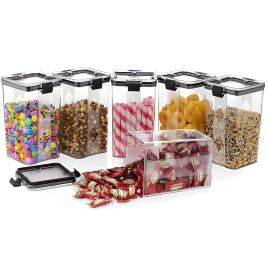 Air Tight Kitchen Storage Containers Set (8 Pieces – 700ml & 1100ml)