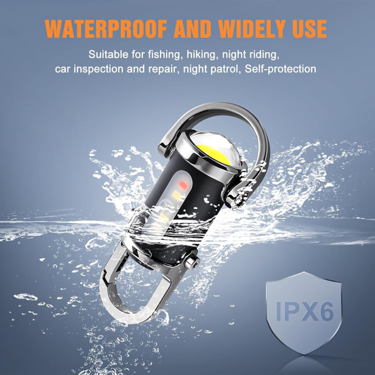 Rechargeable Keychain Flashlights, Lumens EDC Mini Flashlights