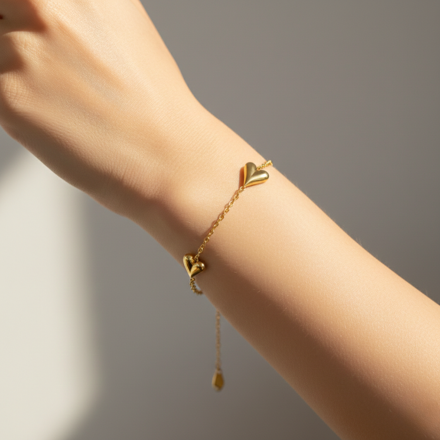Gold Heart Bracelet