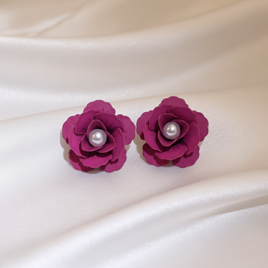 Flower Pearl Earrings