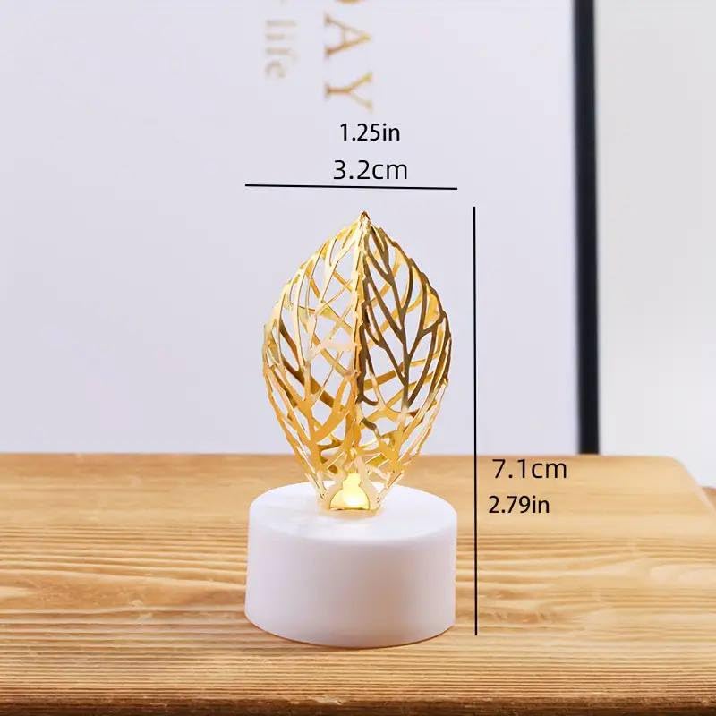 Golden Net LED Tealight Candle Lanterns Star 6 pcs