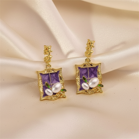 Handcrafted Resin Earrings – Lightweight & Stylish