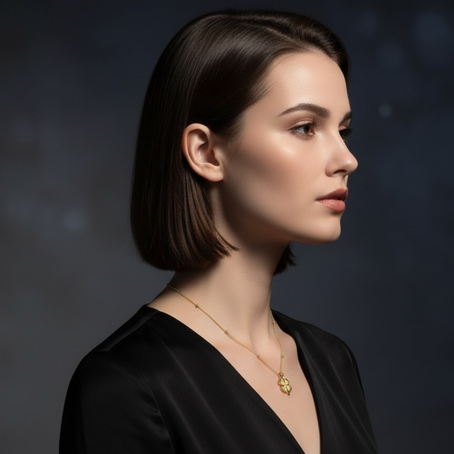 Gold Plated Leaf Clover Necklace