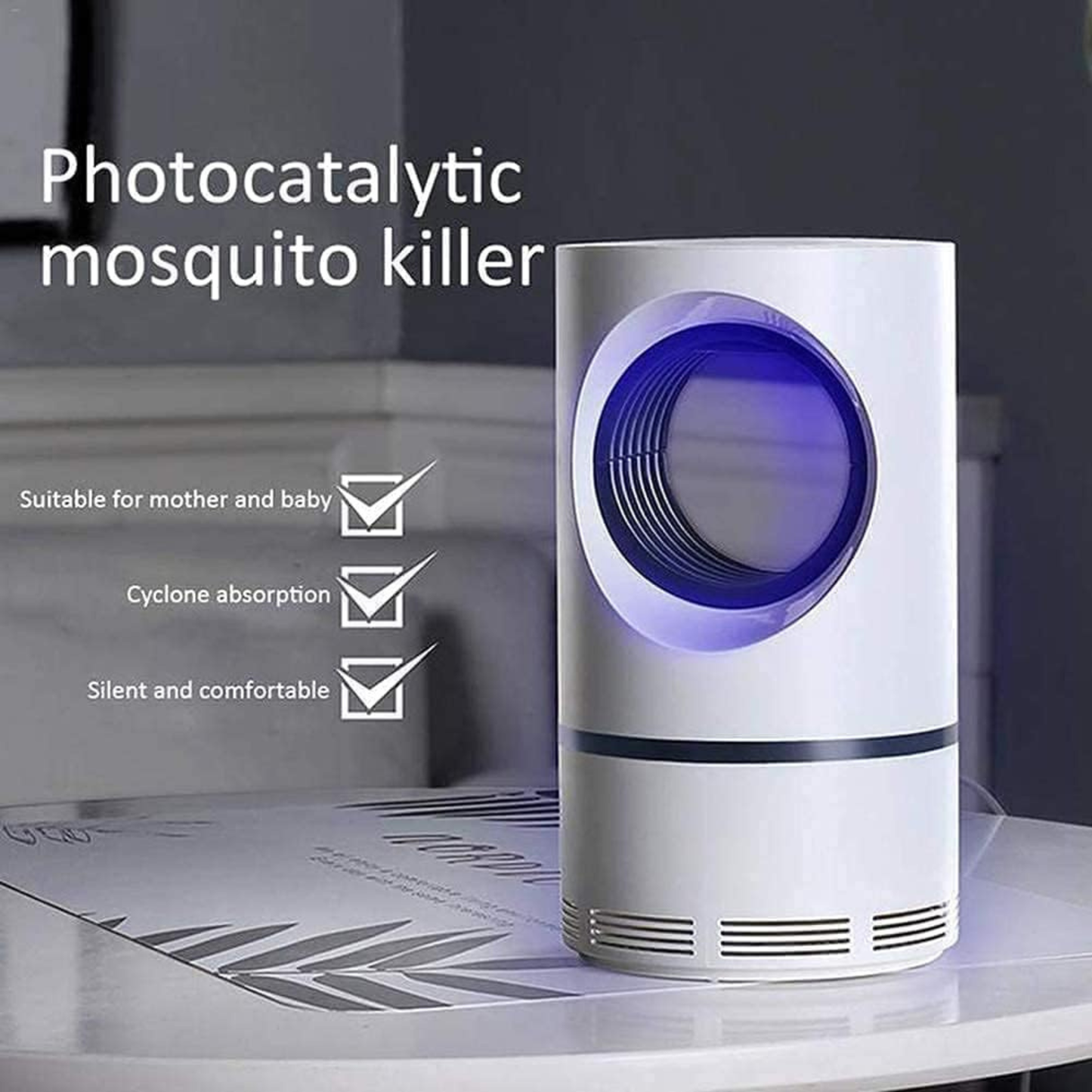 Electronic LED Mosquito Killer Lamp with USB – Chemical-Free Insect Control