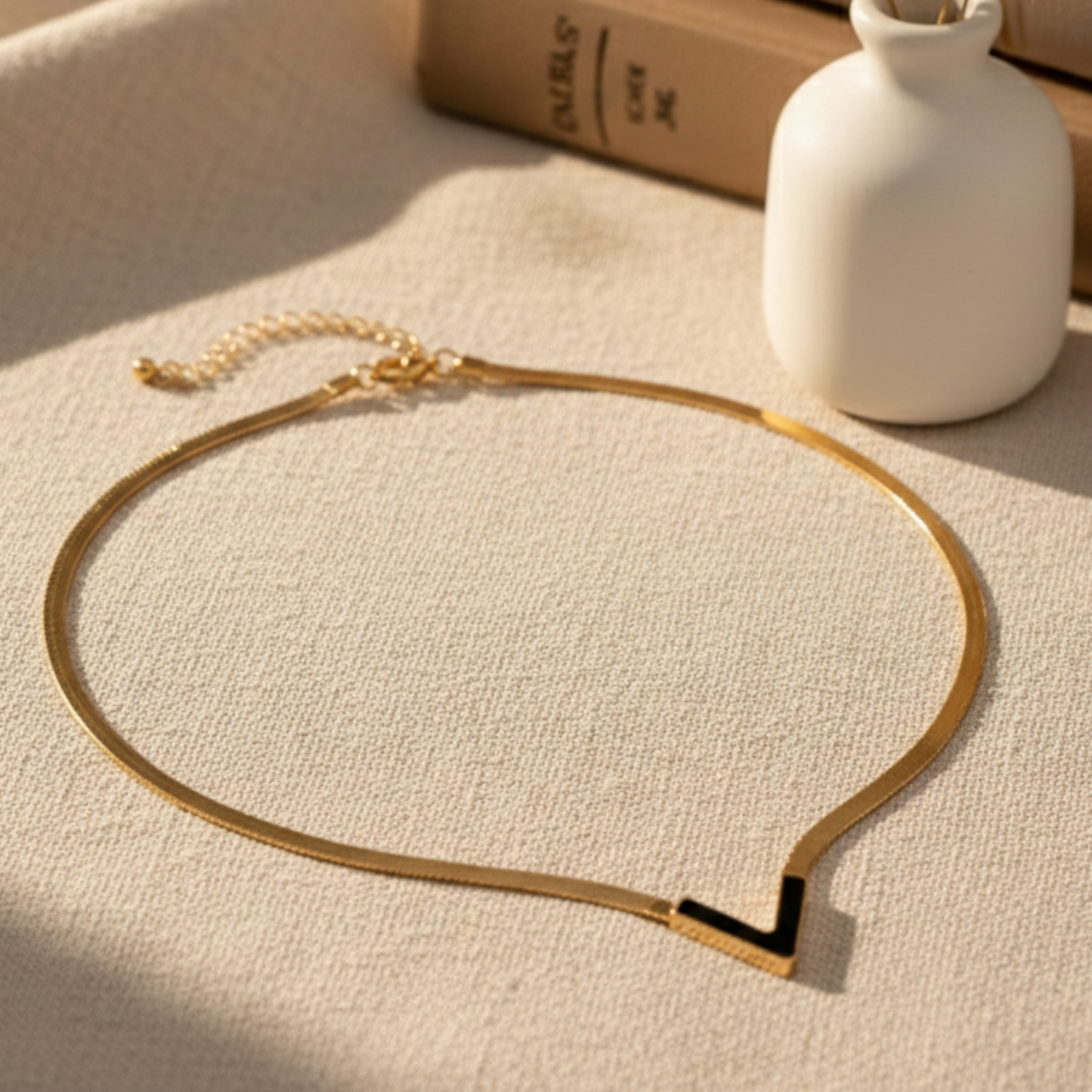 V shape Pendant Necklace