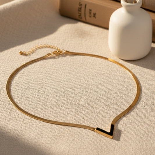 V shape Pendant Necklace