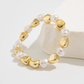 Gold & White Pearl Bracelet