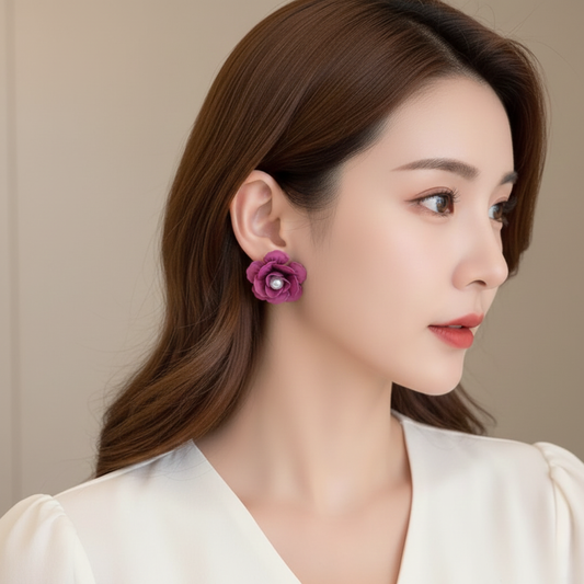 Flower Pearl Earrings