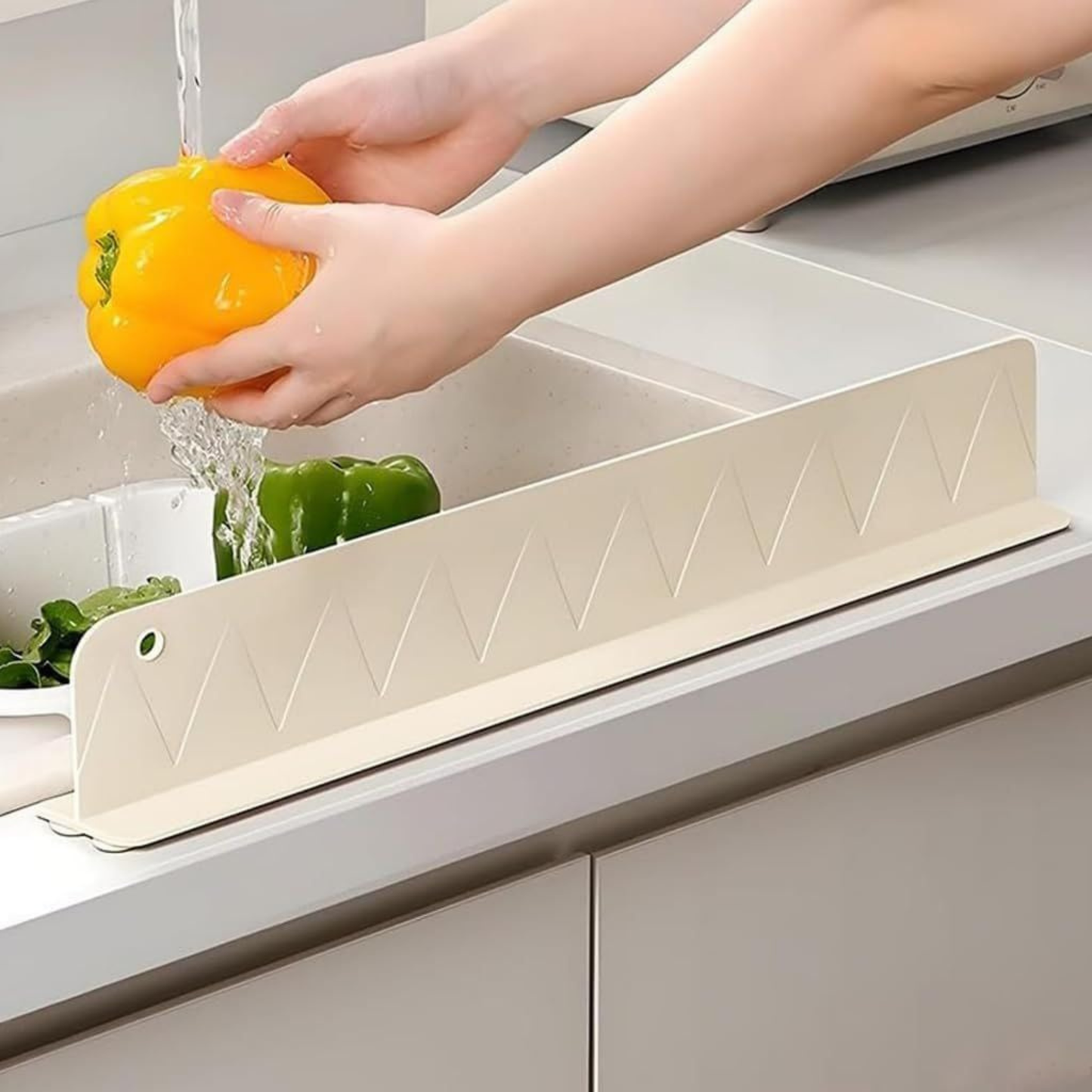 Silicone Splash Guard for Kitchen Sink (Pack of 2)
