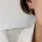 Small Heart Hoop Earrings – Gold Plated Stainless Steel