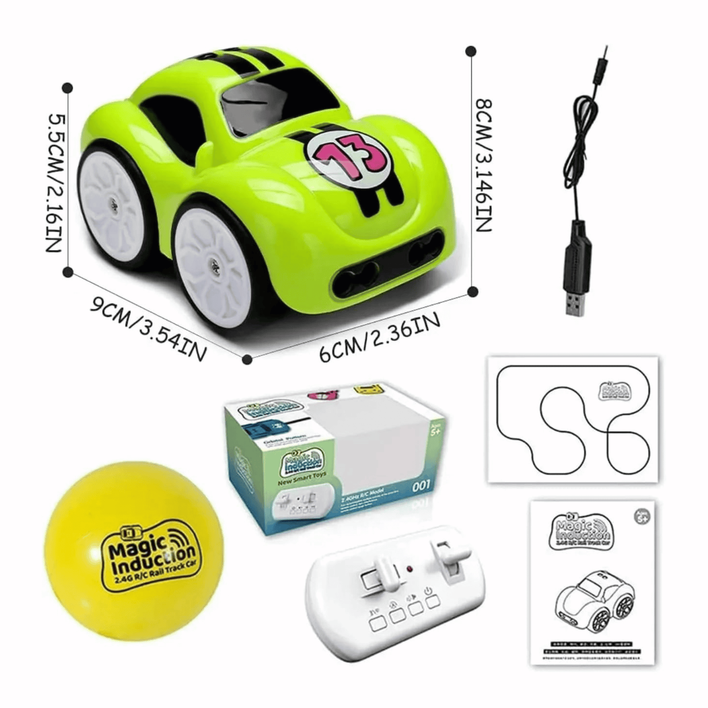 Magic Induction RC Intelligent Sensor Car – Smart Following Cartoon Mini Car