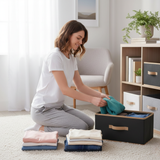 Multifunctional Fabric Storage Drawer Basket (Pack of 3)