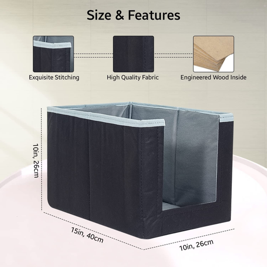 Shirt Stacker Closet Organizer – Stackable Foldable Storage Set (Pack of 3)