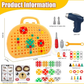 Creative Mosaic Drill Set – 203-Piece Drilling Toy with Screwdriver Tool