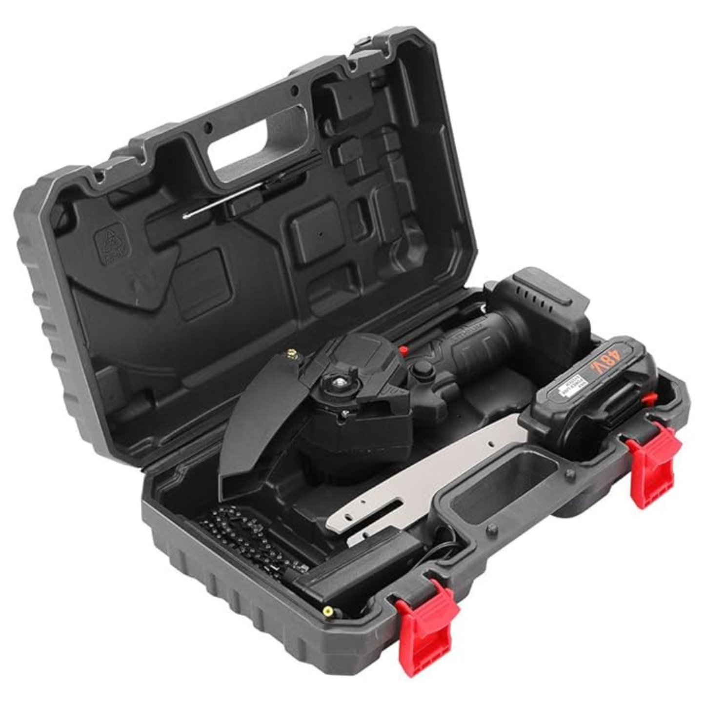 Cordless Battery Powered Electric Chainsaw for Tree Trimming, Wood Cutting