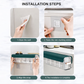 Clear Wall Mounted Drawer Organizer Transparent Underwear Panties Storage Box Punch-Free Multifunctional Storage Box For Clothes, Socks, Ties Wall Hanging Storage Box