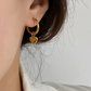 Small Heart Hoop Earrings – Gold Plated Stainless Steel