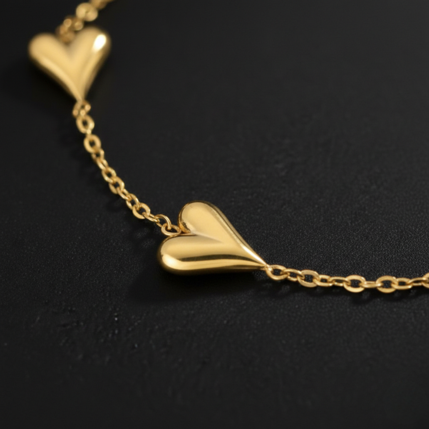 Gold Heart Bracelet