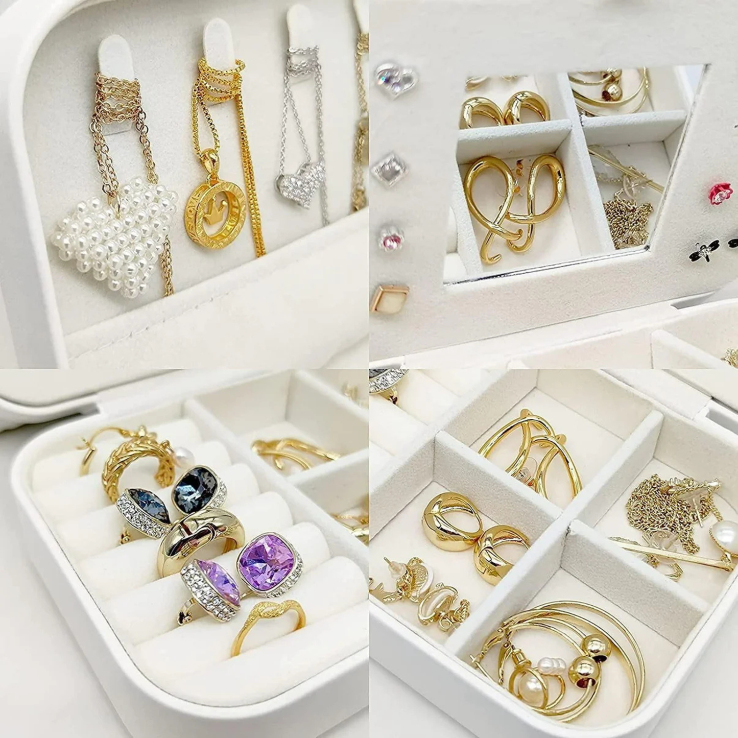PU Leather Jewellery Storage Box
