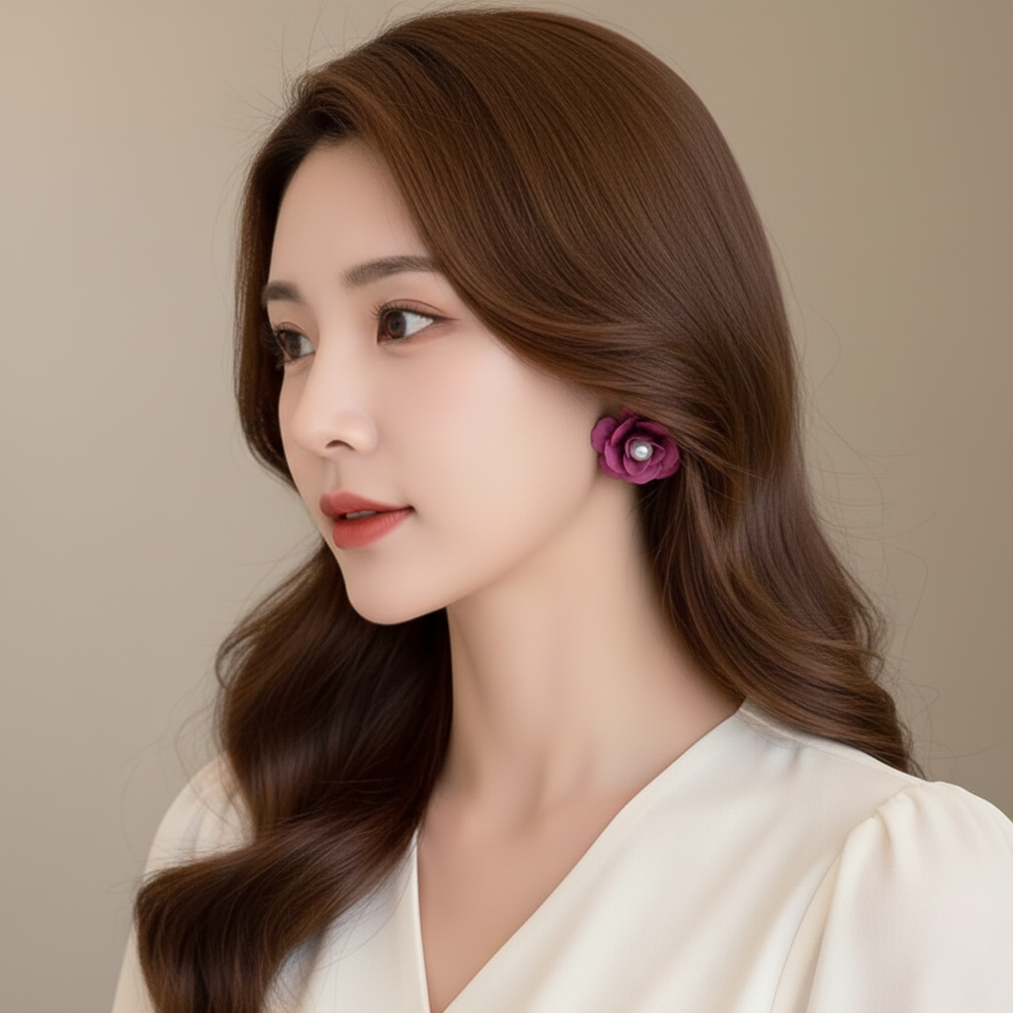 Flower Pearl Earrings