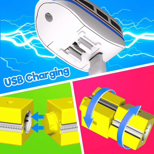 Electric Train Set with 3D Magic Flexible Race Tracks – Gravity-Defying STEM Toy (51 Pieces)