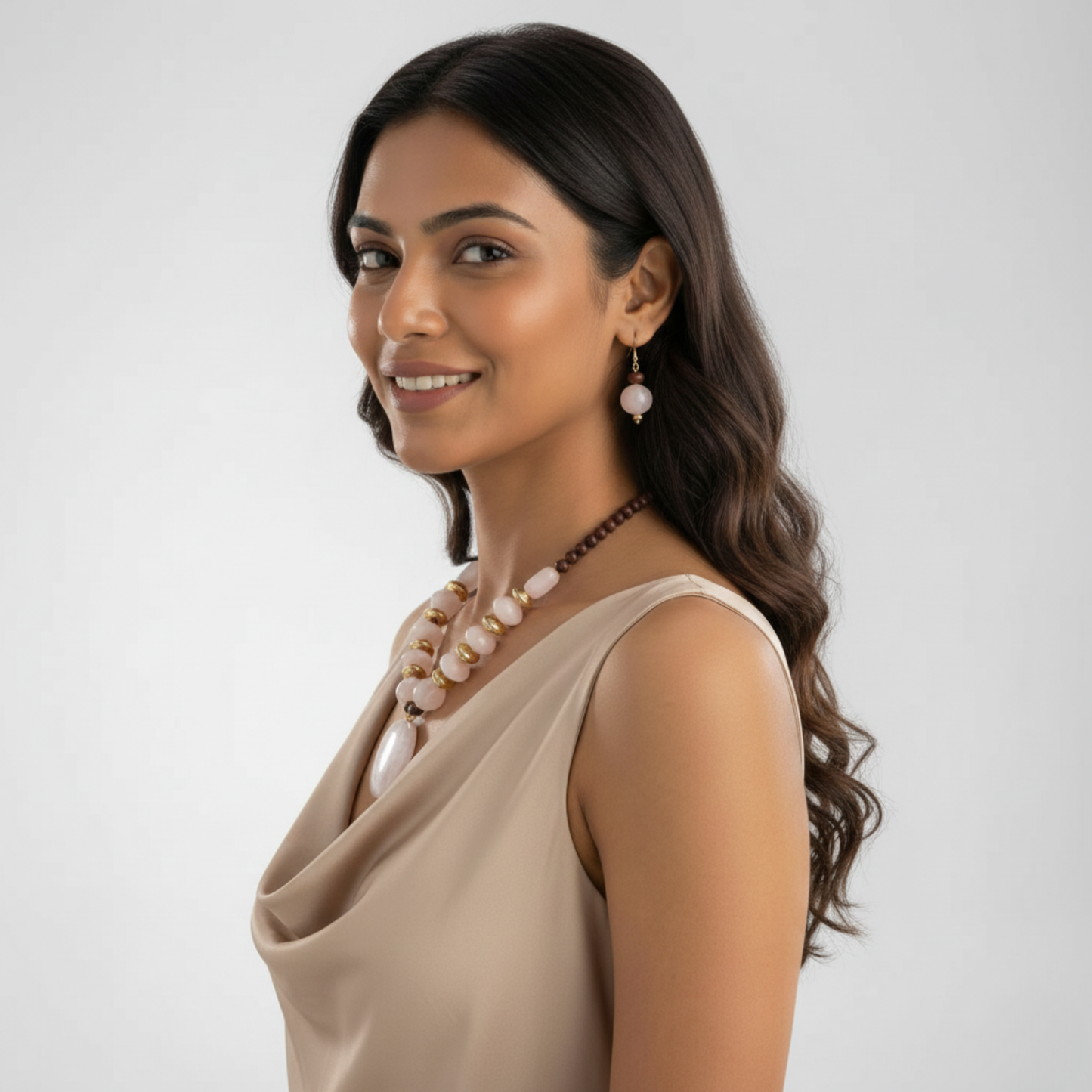 Gold Plated Beaded Jewellery Set