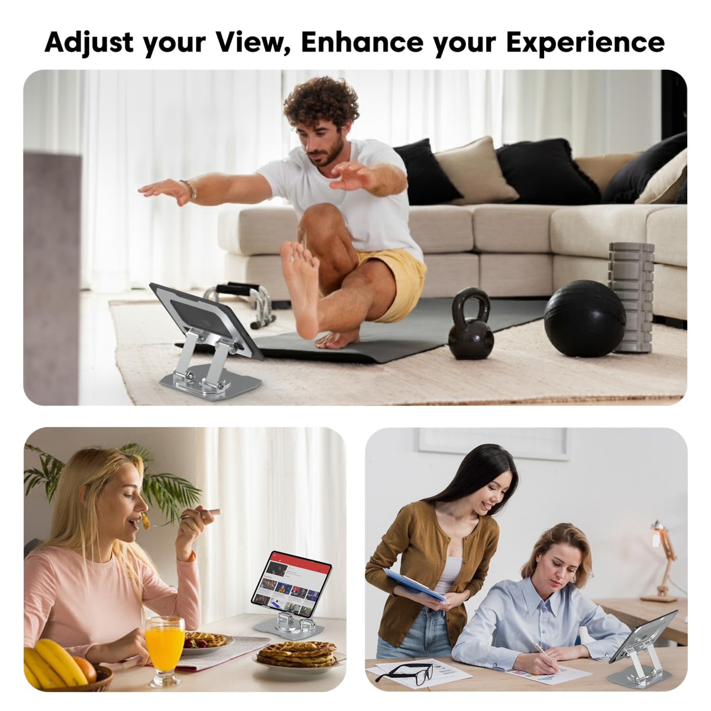 Rotating Base Tablet Stand