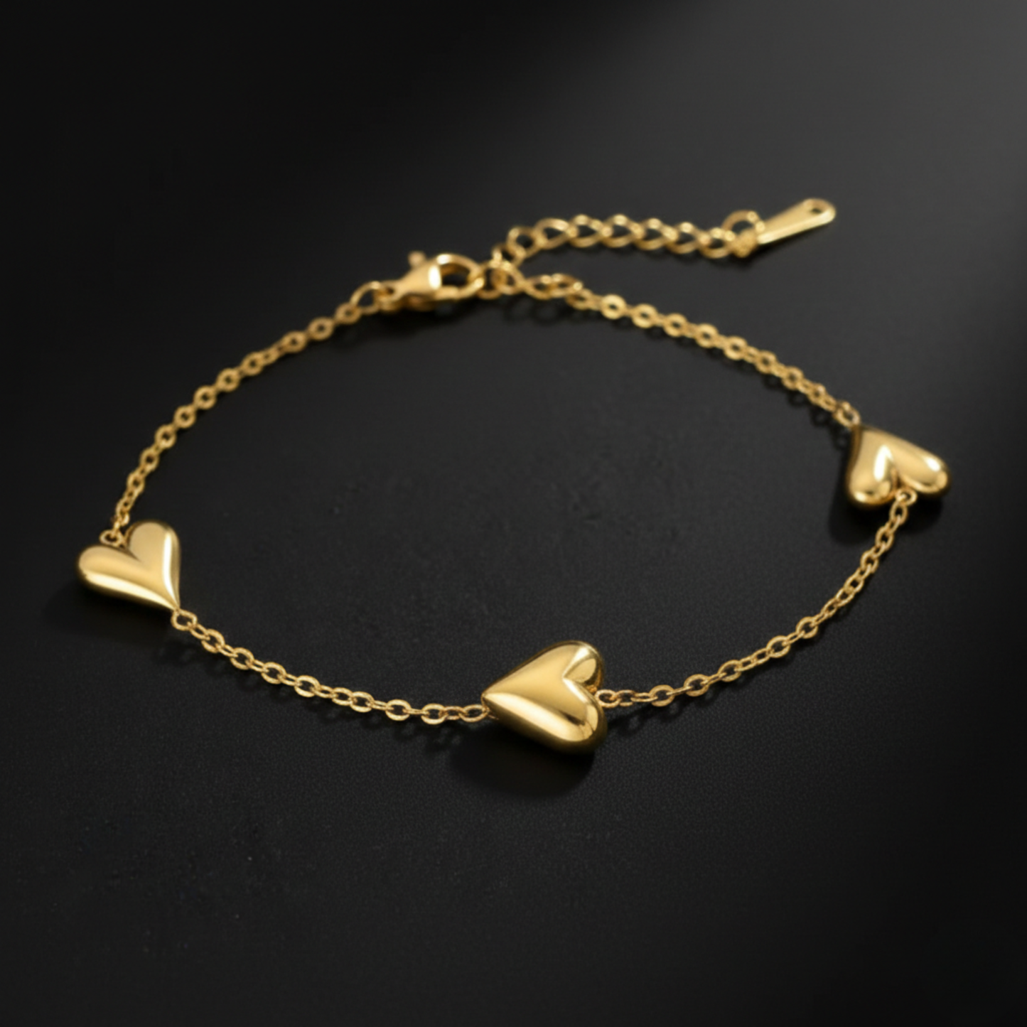 Gold Heart Bracelet