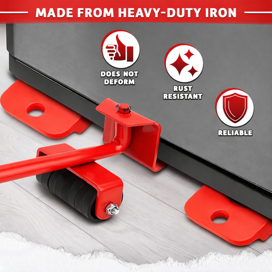 Furniture Movers Slider - Pack of 1 | 4 Pcs Furniture Lifter Mover Tool Set | 360° Rotational Pads