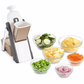 SmartSlice 3-in-1 Push & Cut Vegetable Chopper with Mandoline Slicer & Grater