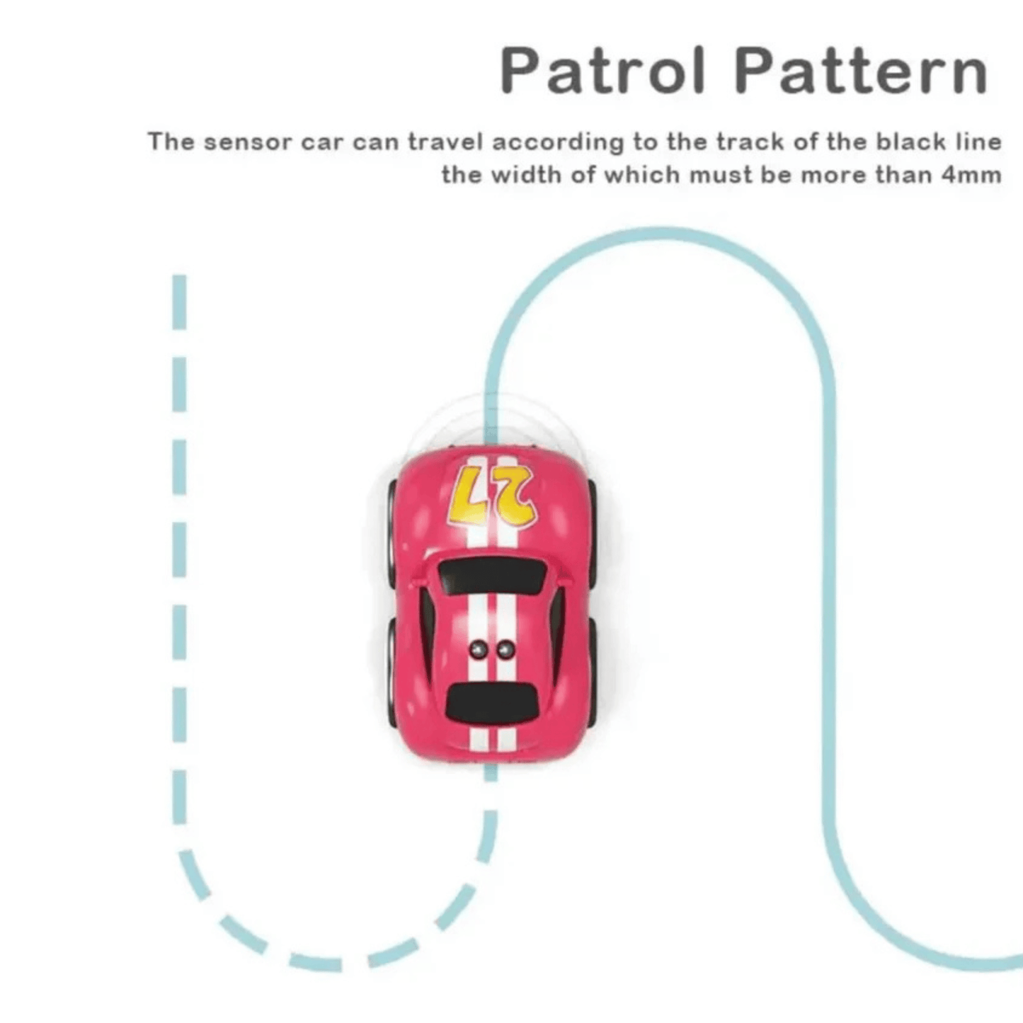 Magic Induction RC Intelligent Sensor Car – Smart Following Cartoon Mini Car