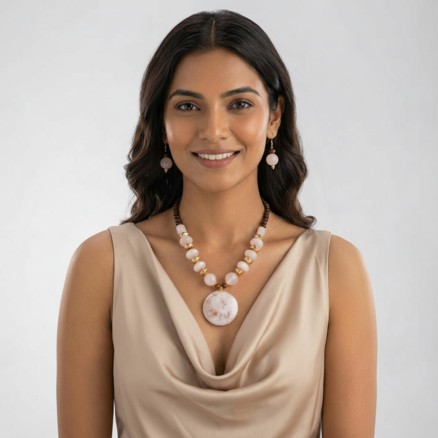 Gold Plated Beaded Jewellery Set