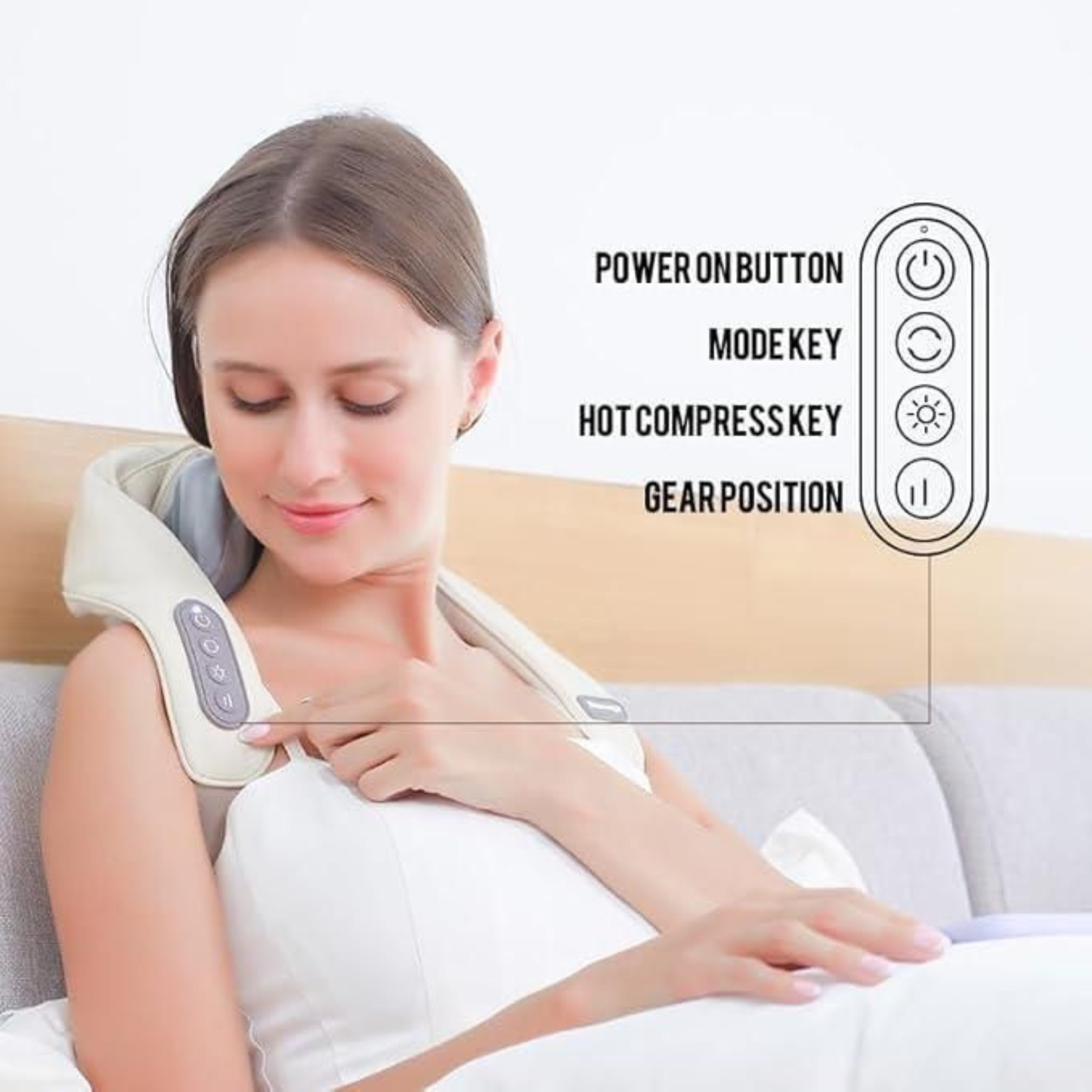Neck And Back Massager With Heating, Body Massager For Body Aches And Pains Relief