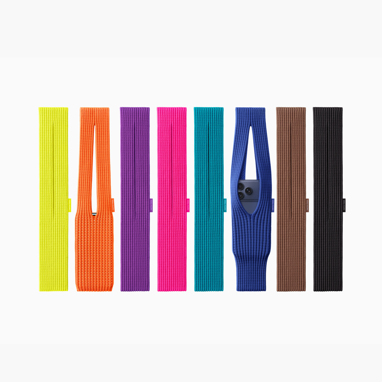 Fabric iPhone Pocket Sling with Expandable Crochet Design