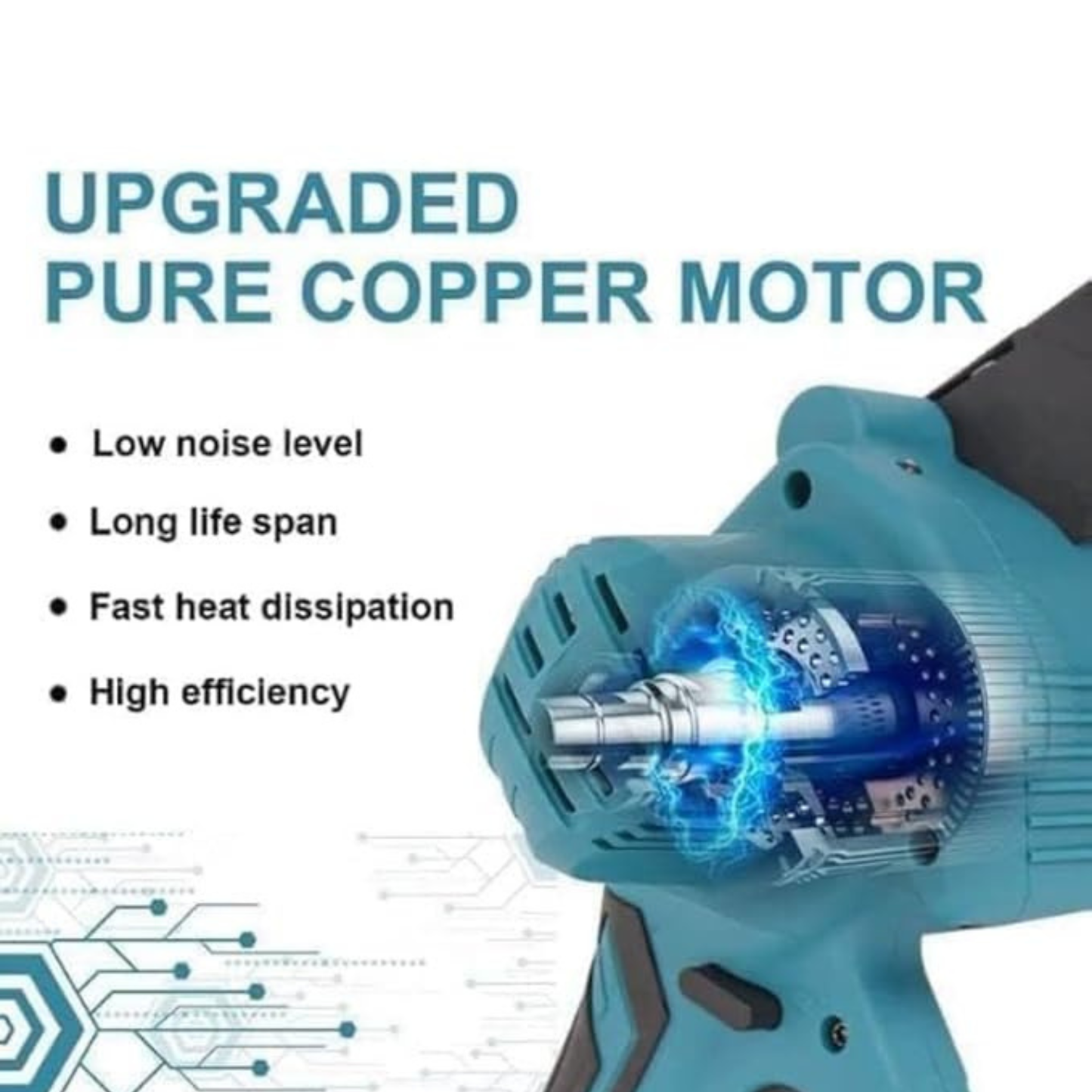 Cordless Battery Powered Electric Chainsaw for Tree Trimming, Wood Cutting