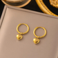 Small Heart Hoop Earrings – Gold Plated Stainless Steel