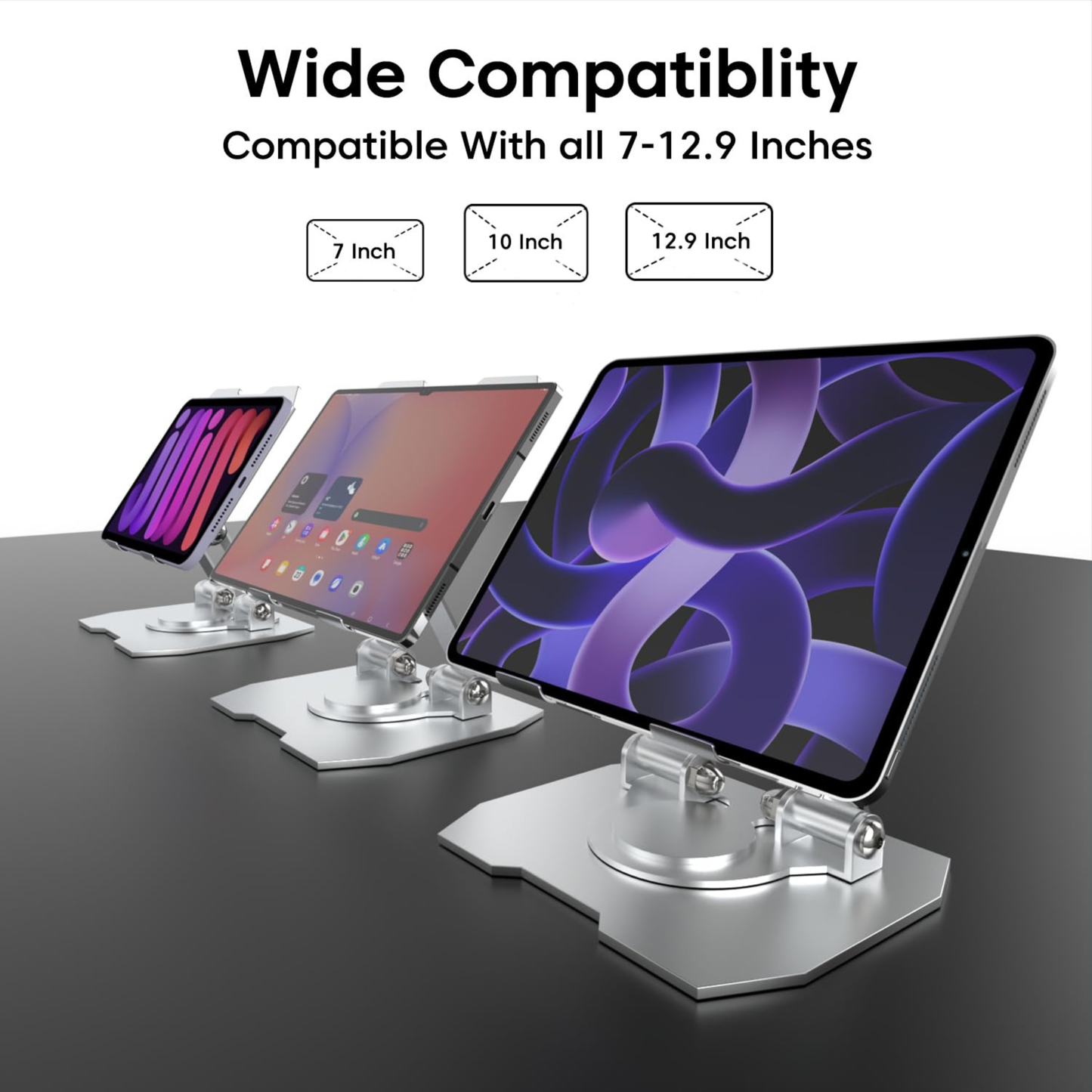 Rotating Base Tablet Stand