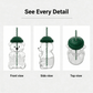Cute Bear Shaped Glass Cup with Lid & Straw – Reusable Transparent Bear Tumbler for Coffee, Juice & Smoothies