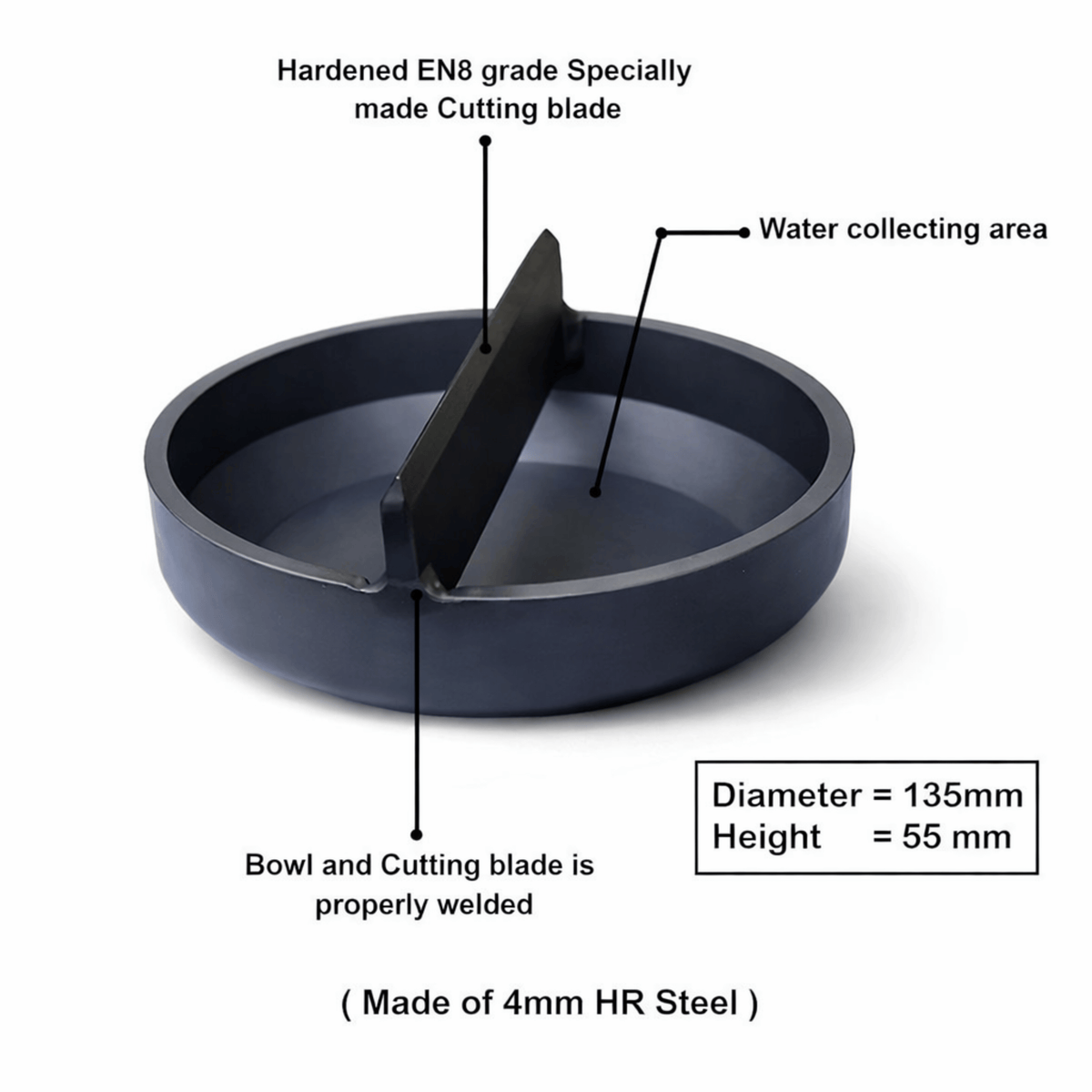 CocoCrack Steel Pro Coconut Breaker – Heavy-Duty Hand Press Coconut Opener with Water Collector