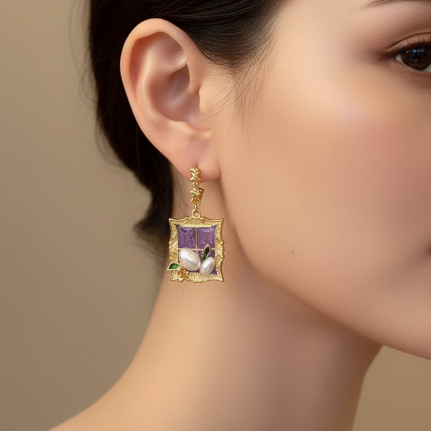 Handcrafted Resin Earrings – Lightweight & Stylish