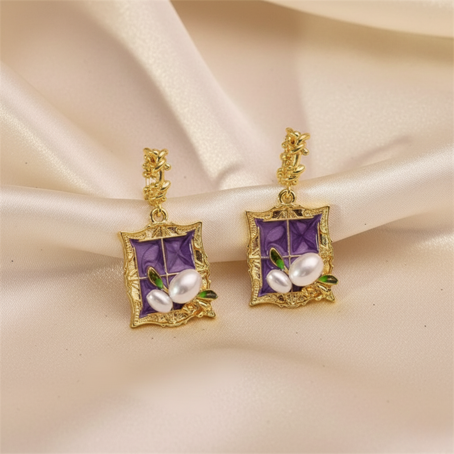 Handcrafted Resin Earrings – Lightweight & Stylish