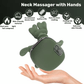 Bionic Heated Neck & Shoulder Massager – Wireless 4D Kneading Massage (Green)