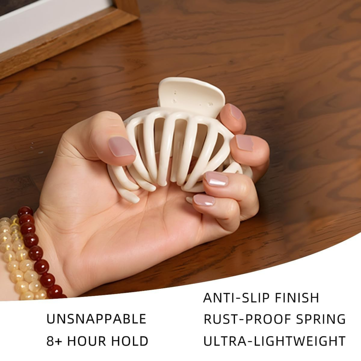 Trendy Women Silicone Hair Claw Clip – Cylinder Shape, Soft & Flexible (Multicolor, Pack of 4)