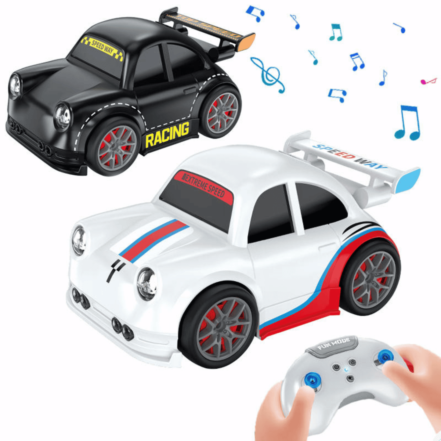 Smart RC Drifting Car Toy – 2.4GHz Remote Control Racing Car with LED Lights, Sound & Sensor Mode