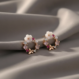 Mini Flower Butterfly Earrings