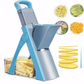 Adjustable Vegetable Slicer & Mandoline – Safe, Compact & Perfect for Meal Prep