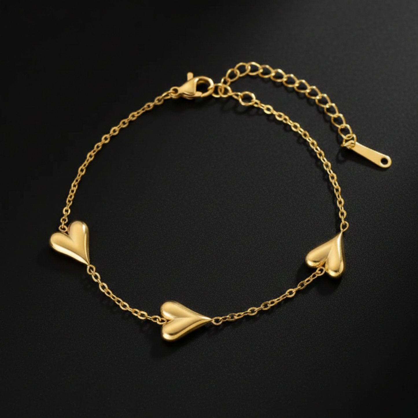 Gold Heart Bracelet