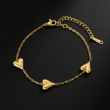Gold Heart Bracelet